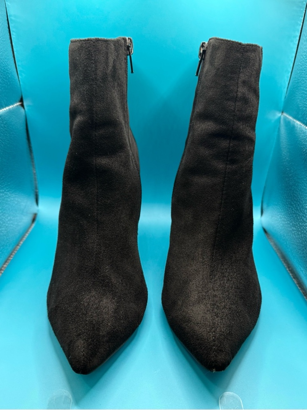 Carlos by Carlos Santana Black Suede Pointed-Toe Ankle Boots - Women